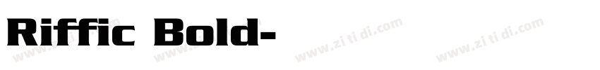 Riffic Bold字体转换